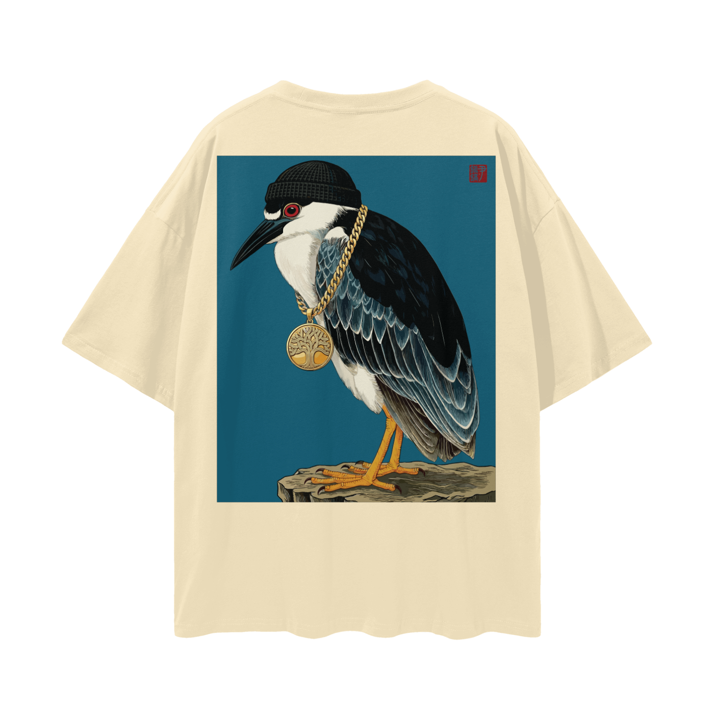 Beanie Night Heron Print