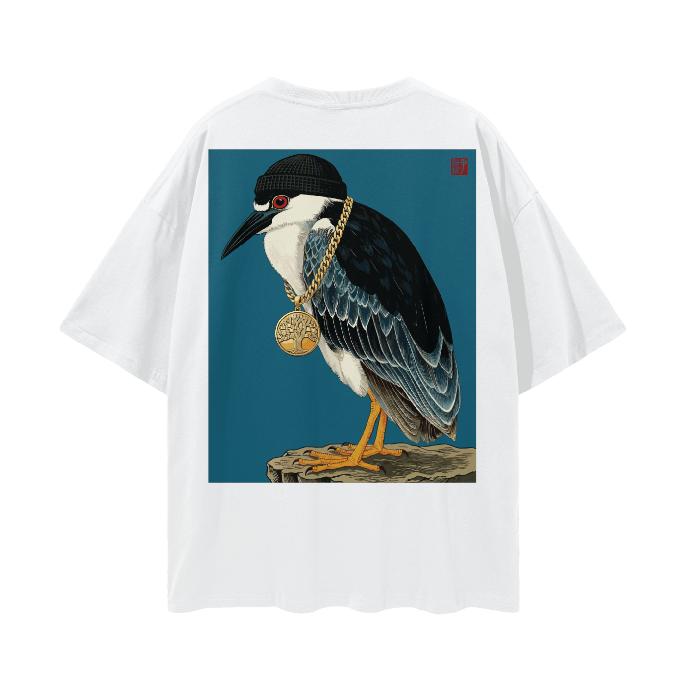 Beanie Night Heron Print