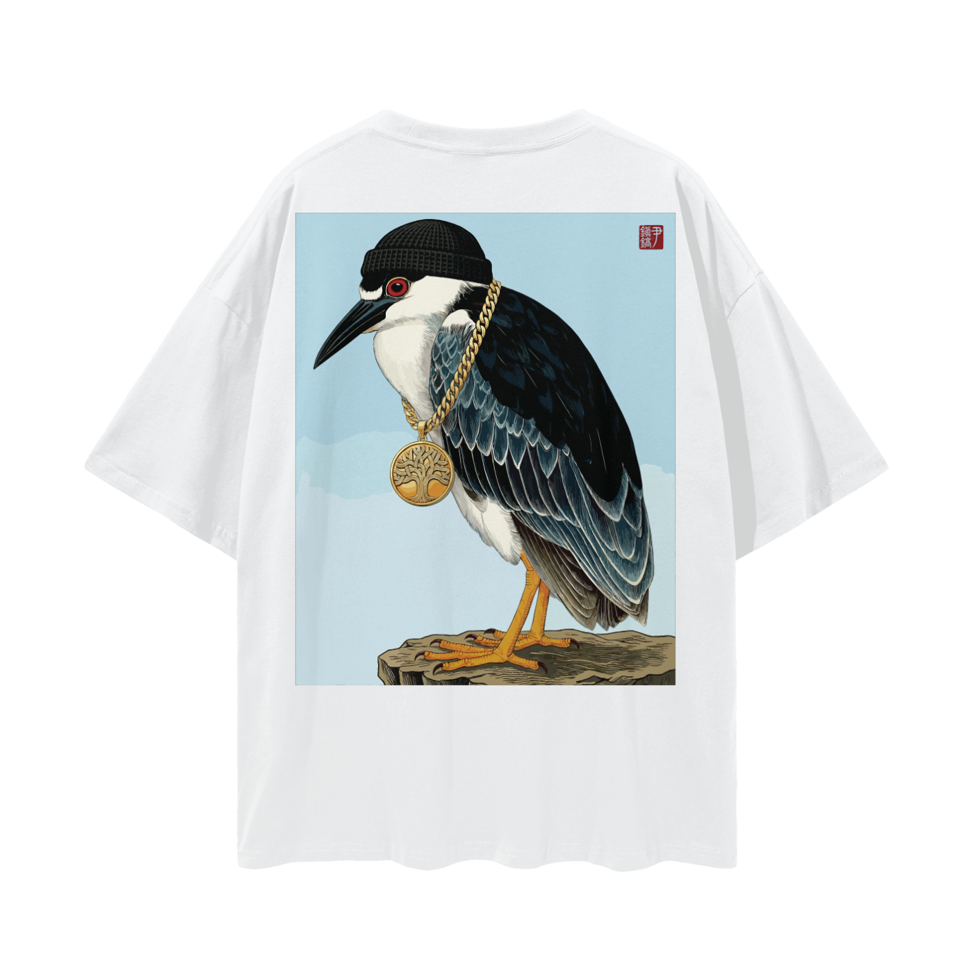 Beanie Night Heron Print
