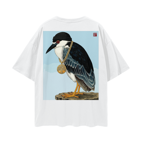 Beanie Night Heron Print