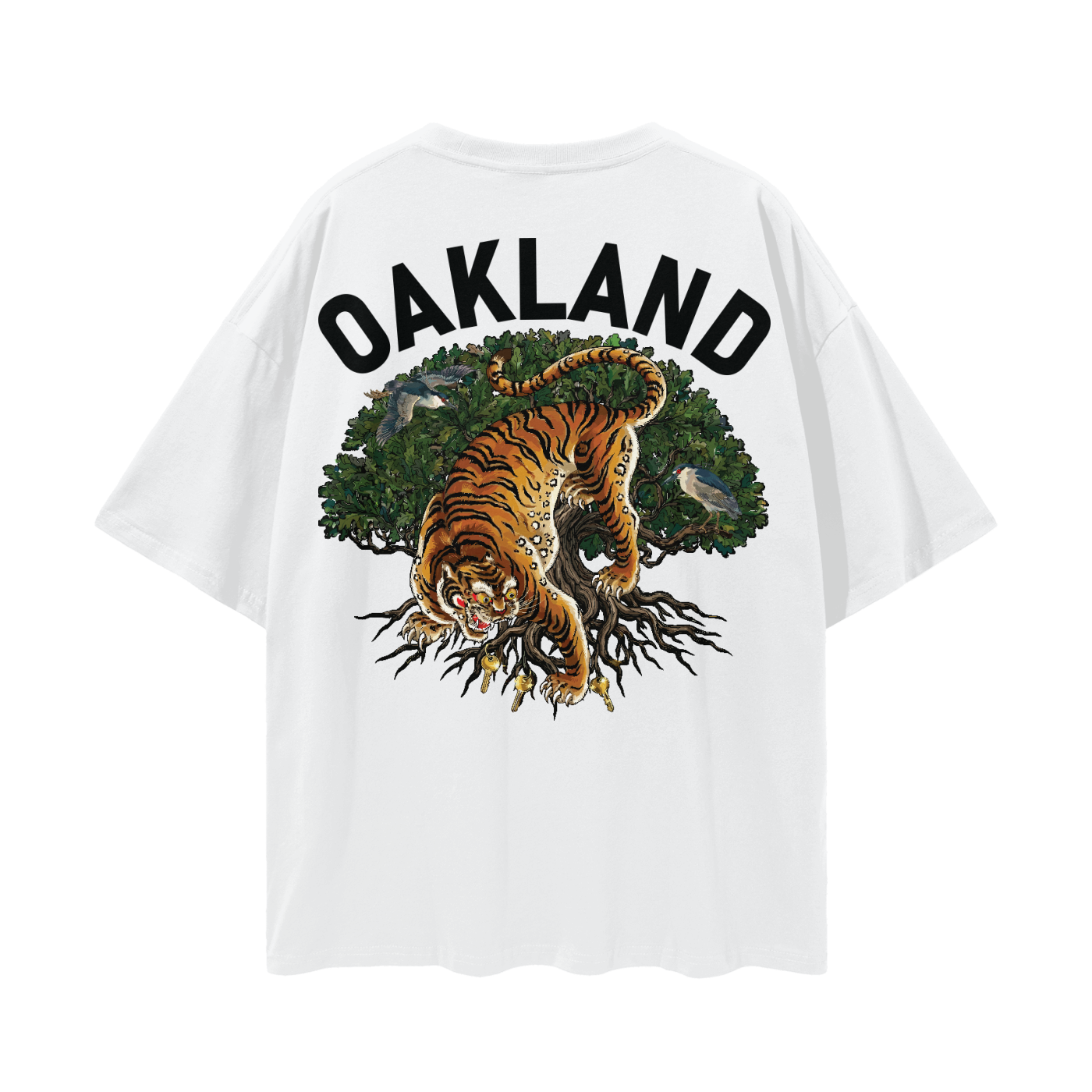 Oakland Tiger Oak Tree White
