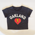 Oakland Snow Washed Crop Top