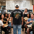 Vintage Washed Oakland Tiger Black