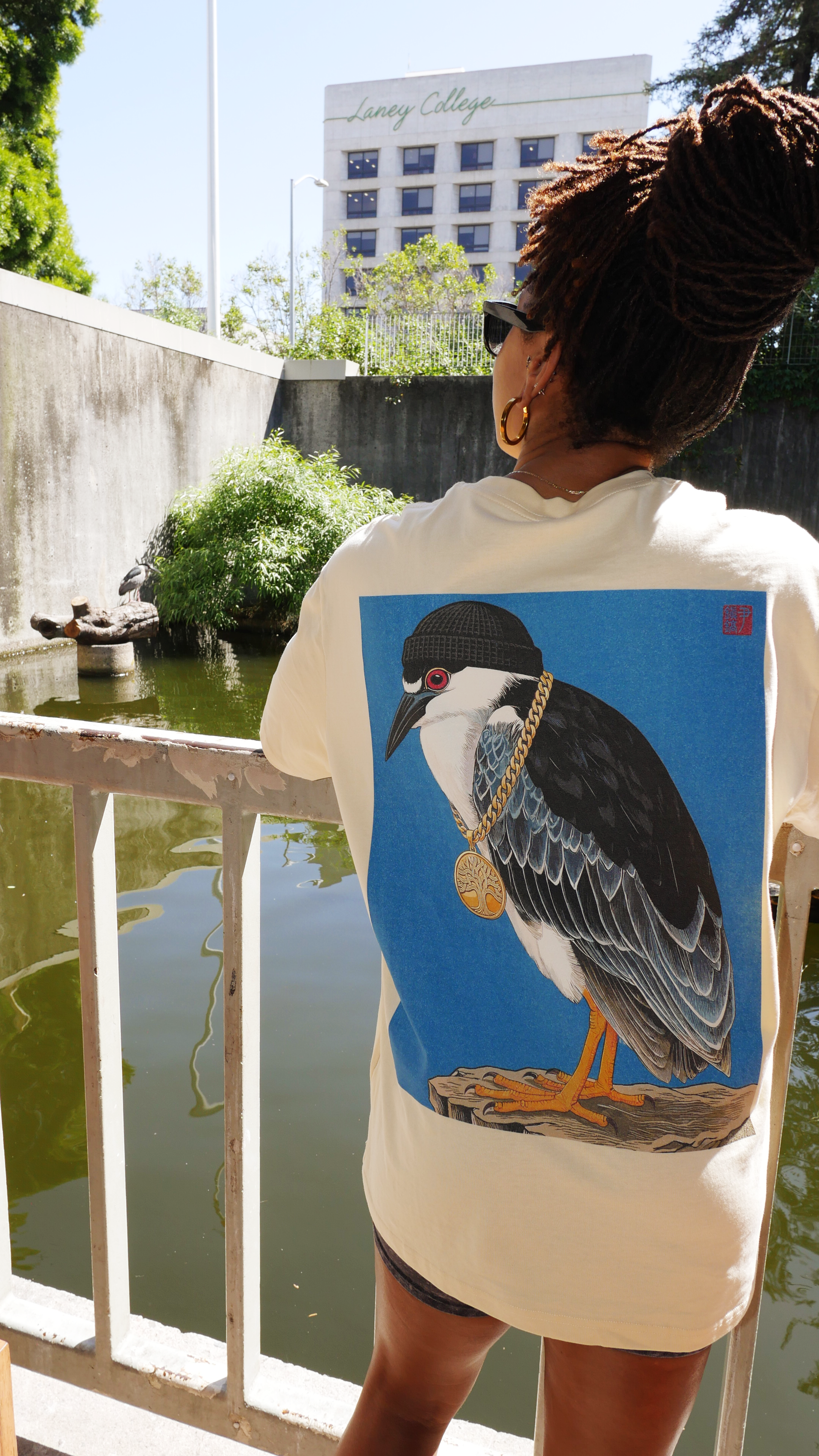 Beanie Night Heron Print