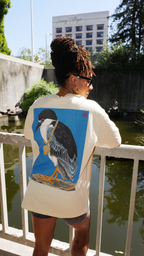 Beanie Night Heron Print